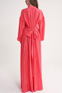 Coral Loose fit dress with special stitching details 94654