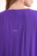 Purple Crystal Stone embroidered long sleeve caftan 94715