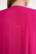 Fuchsia Crystal Stone embroidered long sleeve caftan 94715