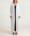 White Long caftan with balloon sleeves 94765