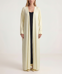 Yellow Long caftan with balloon sleeves 94765