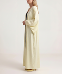 Yellow Long caftan with balloon sleeves 94765