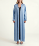 Blue Long caftan with balloon sleeves 94765