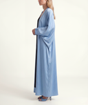 Blue Long caftan with balloon sleeves 94765
