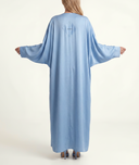 Blue Long caftan with balloon sleeves 94765