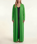Green Long caftan with balloon sleeves 94765