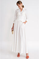 White Long dress with corset detail 94798