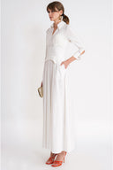 White Long dress with corset detail 94798