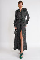 Patterned Gathered long dress 94800