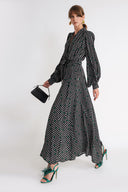 Patterned Gathered long dress 94800