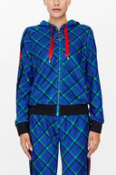 Plaid Riband detail sweatsuit 12233
