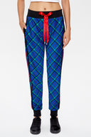 Plaid Riband detail sweatsuit 12233