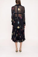 gradient Suit with pleated skirt 12268