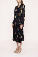 gradient Suit with pleated skirt 12268