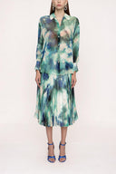 Mint Suit with pleated skirt 12268