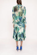 Mint Suit with pleated skirt 12268