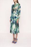 Mint Suit with pleated skirt 12268