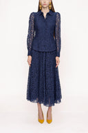 Navy Blue Lace suit 12269