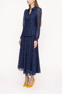 Navy Blue Lace suit 12269