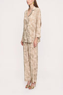 Beige Bol kesim biyeli ikili takım 12273