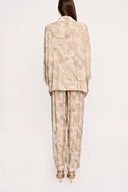 Beige Bol kesim biyeli ikili takım 12273