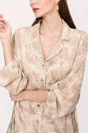 Beige Bol kesim biyeli ikili takım 12273