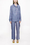 Patterned Double suit with elastic waist trousers 12284