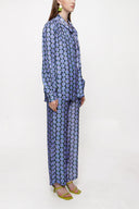 Patterned Double suit with elastic waist trousers 12284