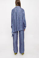 Patterned Double suit with elastic waist trousers 12284