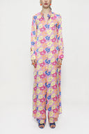 Patterned Double suit with elastic waist trousers 12286