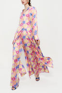 Patterned Double suit with elastic waist trousers 12286