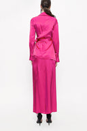 Fuchsia Wide-cut jacket and skirt suit 12290