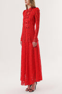 Red Lace shirt and skirt double suit 12309