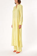 Yellow Double suit with elastic waist trousers 12317