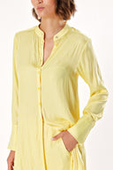 Yellow Double suit with elastic waist trousers 12317