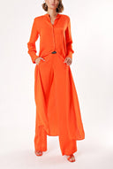 Red Double suit with elastic waist trousers 12317