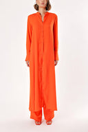 Red Double suit with elastic waist trousers 12317