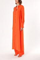 Red Double suit with elastic waist trousers 12317