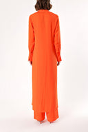 Red Double suit with elastic waist trousers 12317