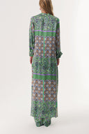 Green Lilac Double suit with elastic waist trousers 12317