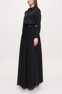 Black Wrap skirt suit 12319