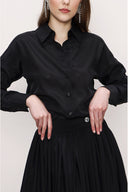 Black Wrap skirt suit 12319