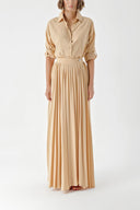 Beige Wrap skirt suit 12319