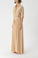 Beige Wrap skirt suit 12319