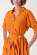 Salmon Wrap skirt suit 12319