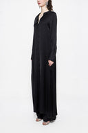 Black Double suit with elastic waist trousers 12322
