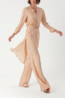 Camel Hair Double suit with elastic waist trousers 12322