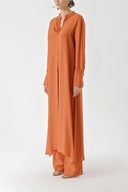 Orange Double suit with elastic waist trousers 12322