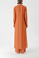 Orange Double suit with elastic waist trousers 12322
