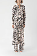 Zebra Pattern Double suit with elastic waist trousers 12322